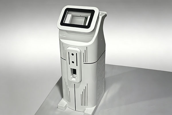 Custom diagnostic equipment enclosure prototype manufactured by Zhongrongda for medical device housing application