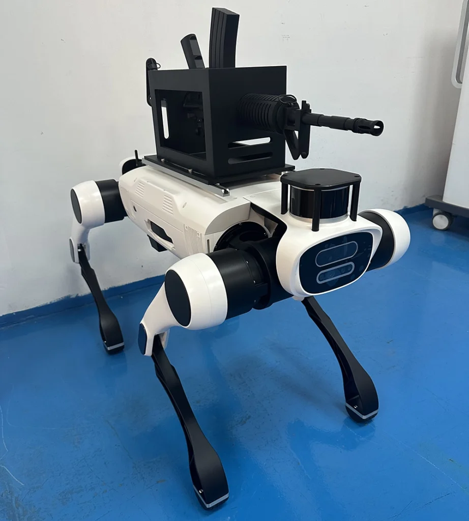 Top weapon payload mount highlighting rapid prototyping defense equipment capabilities.